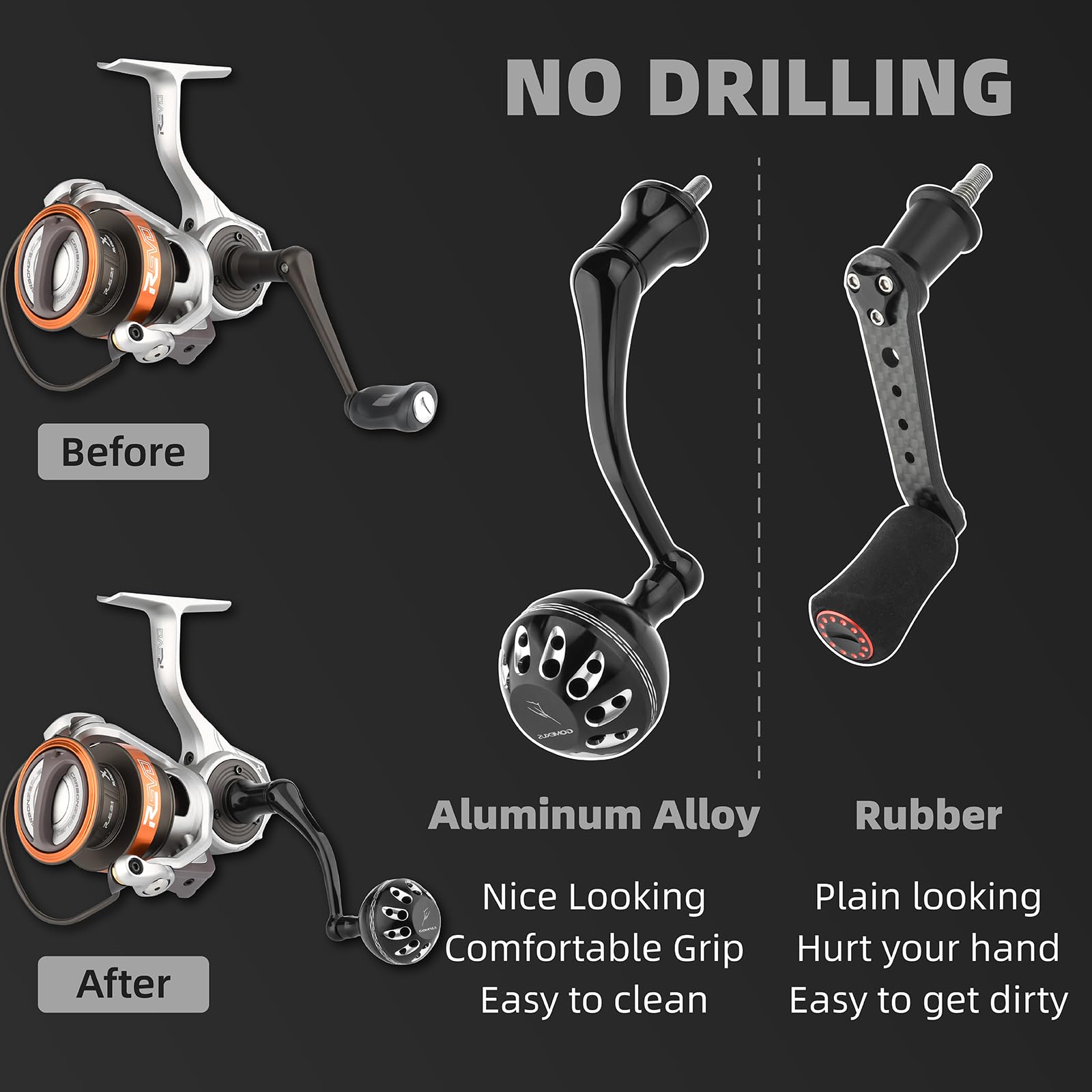 AbuGarcia REVO MGXtreme LIVRE ハンドル AbuGarcia REVO MGXtreme LIVRE ハンドル